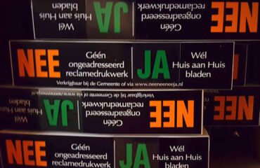 ja/nee-stickers op de brievenbus