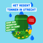 Actie gemeente Utrecht: Koop een regenton met 30 euro korting
