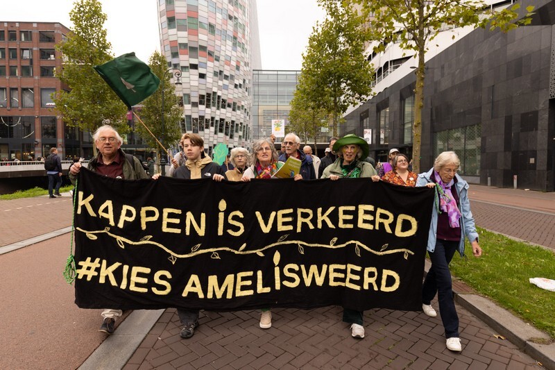 Amelisweerddemonstratie van 27 september 2025. Foto: Liesbeth Paardekooper
