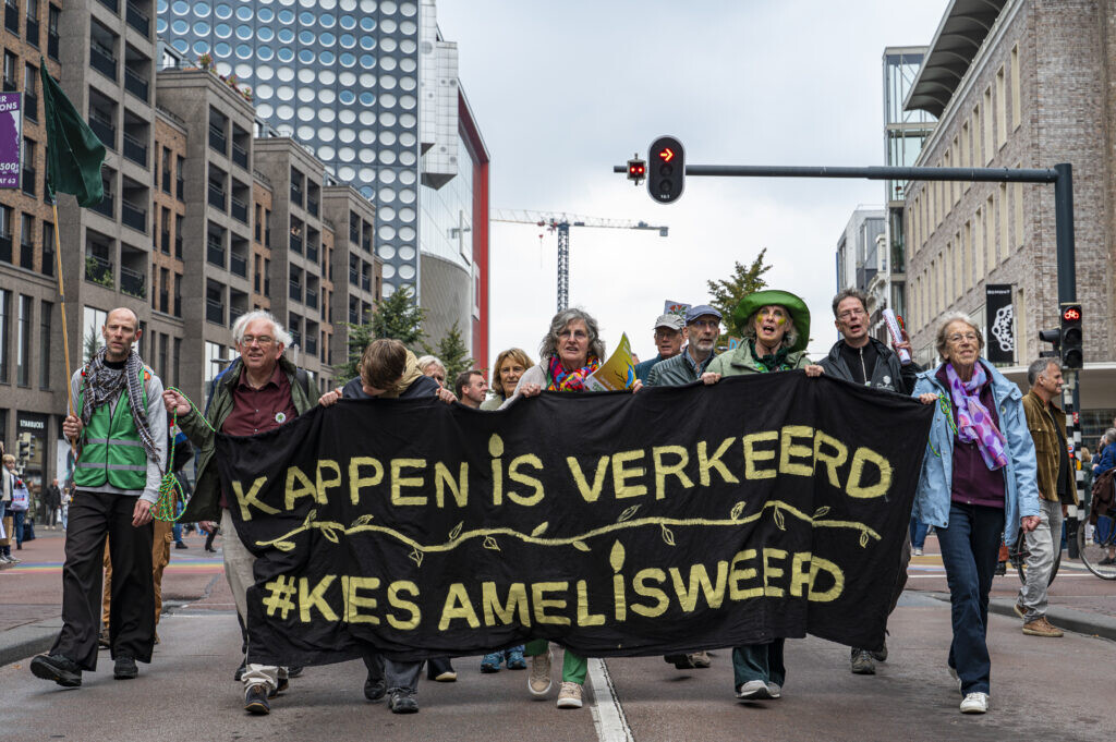 Amelisweerddemonstratie 27 september 2025. Foto: Harrie van Veen.