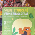 Timber Sommerdijk te midden van zijn werk in het Huis van Betekenis. Foto: Harrie van Veen.