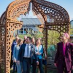 Koningin Máxima in het Hof van Cartesius. Foto: Harrie van Veen.