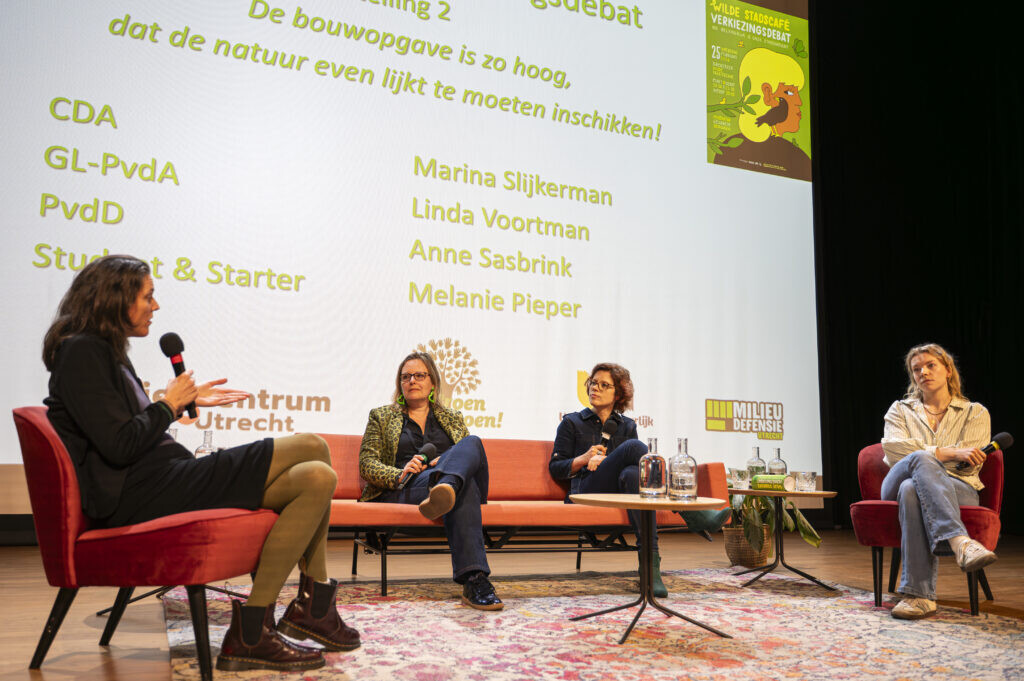 Het Wilde Stadscafé Verkiezingsdebat. Foto: Harrie van Veen.