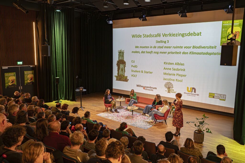 Het Wilde Stadscafé Verkiezingsdebat. Foto: Harrie van Veen.