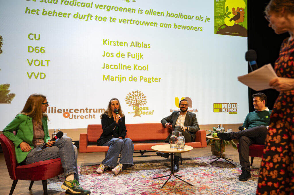 Het Wilde Stadscafé Verkiezingsdebat. Foto: Harrie van Veen.