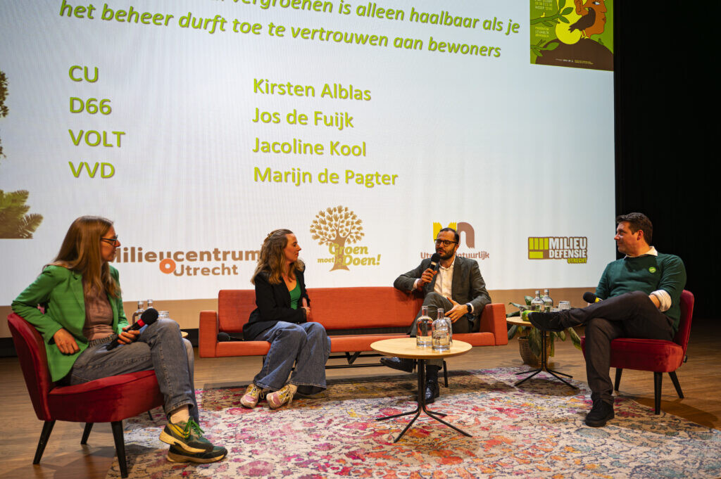 Het Wilde Stadscafé Verkiezingsdebat. Foto: Harrie van Veen.